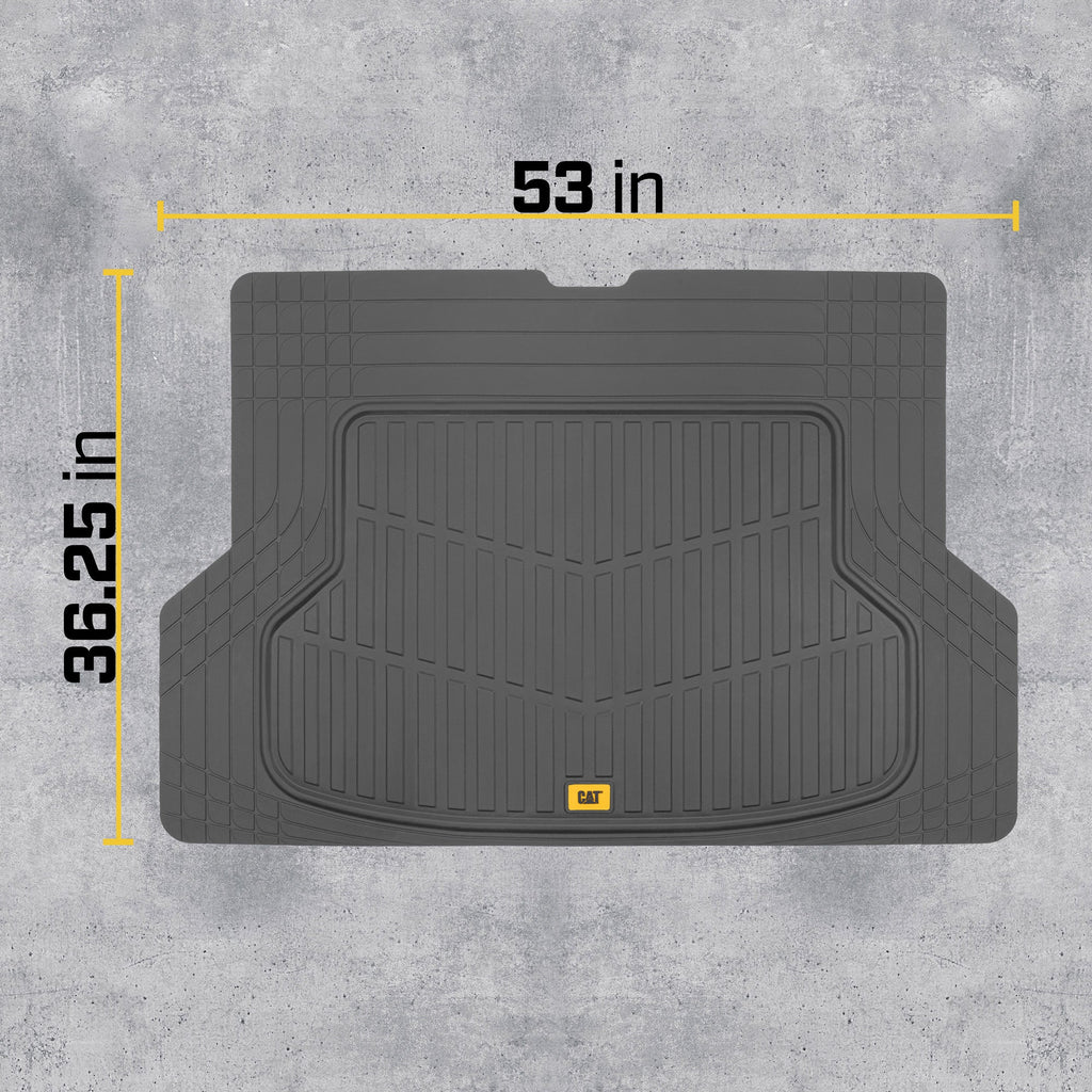 CAT ToughRide Rubber Trunk/Cargo Mat - Heavy Duty, All Weather, Trim to Fit (53" x 36.25")