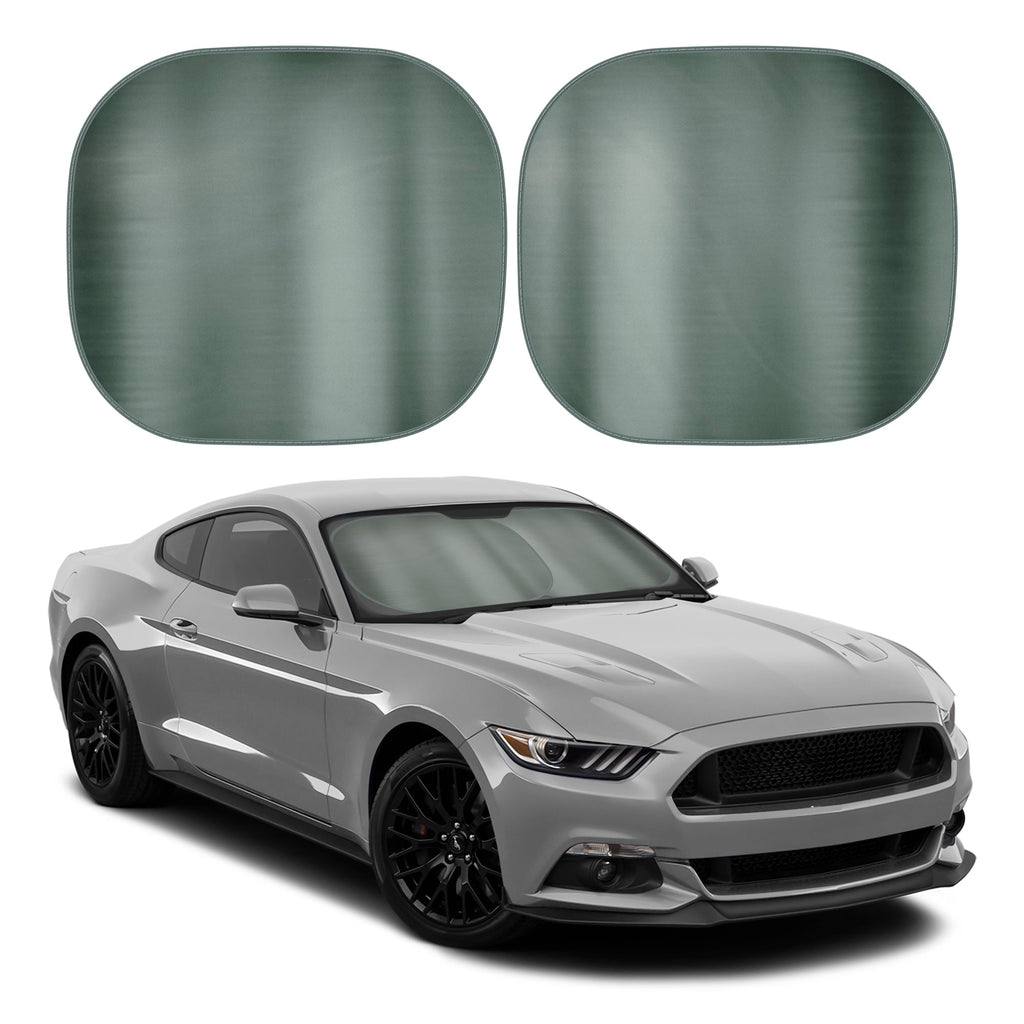Carbella 2PC Charcoal Gray Car Windshield Sun Shade – Sun Visor & Sunshade for Windshield – UV Rays Interior Protection - Easy Setup & Keeps Your Vehicle Cool – SUV & Truck Accessories - 31.75 x 28.75