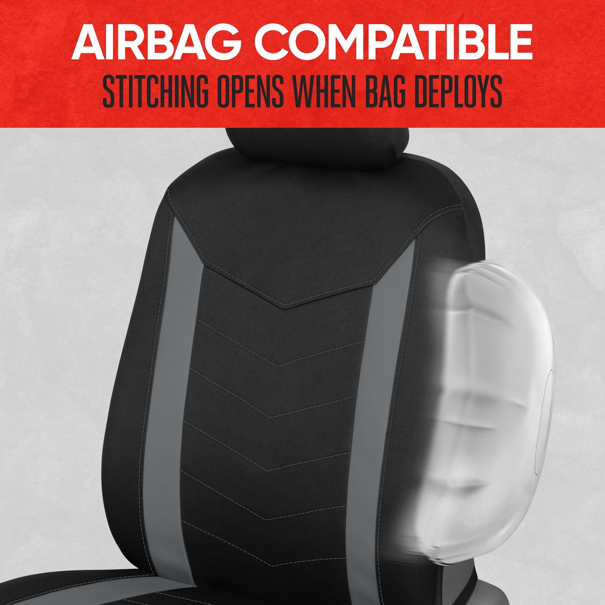MotorTrend 2-Pack SpillGuard Water-Proof Neoprene Front Seat Covers