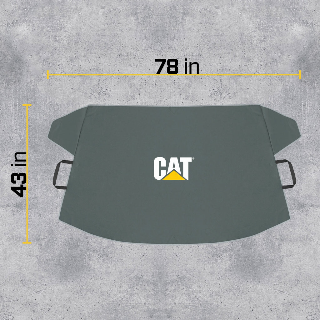 Cat® Windshield Snow Cover, Toughest Car Frost Protector for Ice & Sleet, Weatherproof for Winter, Includes Anti-Theft Straps, Freeze Protector for Auto Car Truck Van SUV