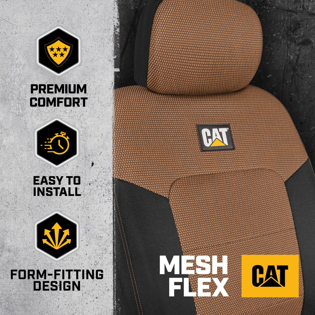 CAT 2-Pack MeshFlex Front Seat Covers