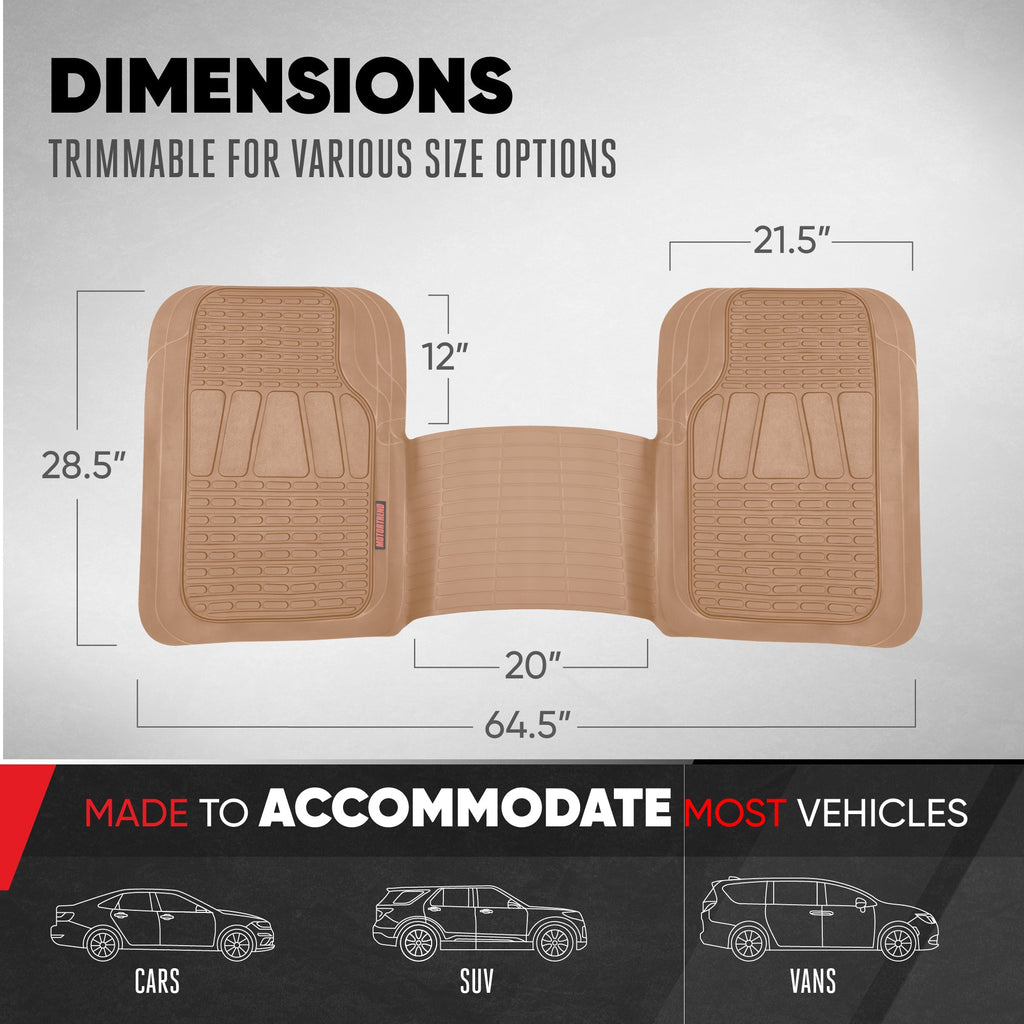 MotorTrend WingRunner Rear Floor Mat - Trim to Fit