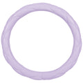 Carbella Purple Stitched Leatherette Steering Wheel Cover (Fits 14.5" - 15.5")