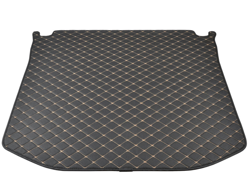 BDK Custom Fit Diamond Stitch Leatherette Trunk/Cargo Liner Mat for Jeep Grand Cherokee (2014 - 2016)