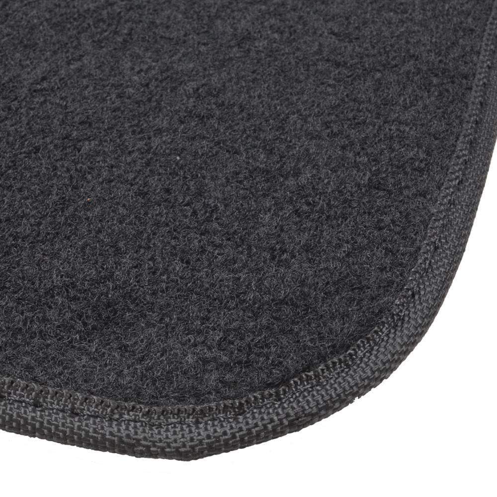 MotorTrend 4-Piece FatRug Premium Carpet Front Floor Mats and Rear Floor Mats with Heel Padding