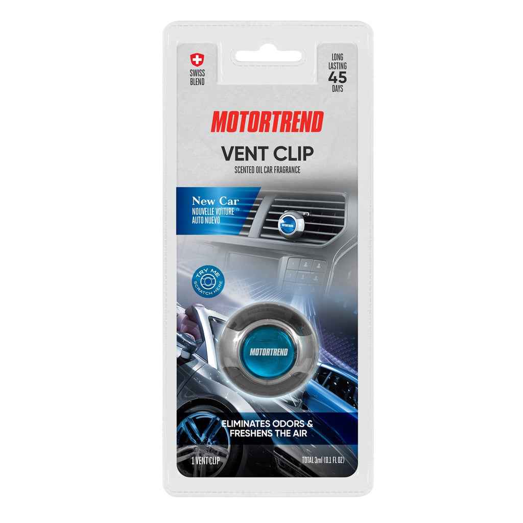 Motor Trend AF-301 (2 Count) Car Air Freshener Vent Clip for Car Truck Van SUV, Home & Kitchen, Long Lasting Odor Eliminator, Scented Oil Fragrance Diffuser - Scent Black Diamond , 2 Count