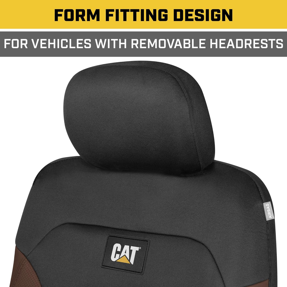 Cat® Flexfit™ Automotive Seat Covers for Cars Trucks and SUVs (Set of 2) - Car Seat Covers for Front Seats, Truck Seat Protectors , Auto Interior Covers
