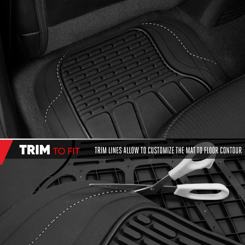 MotorTrend WingRunner Rear Floor Mat - Trim to Fit