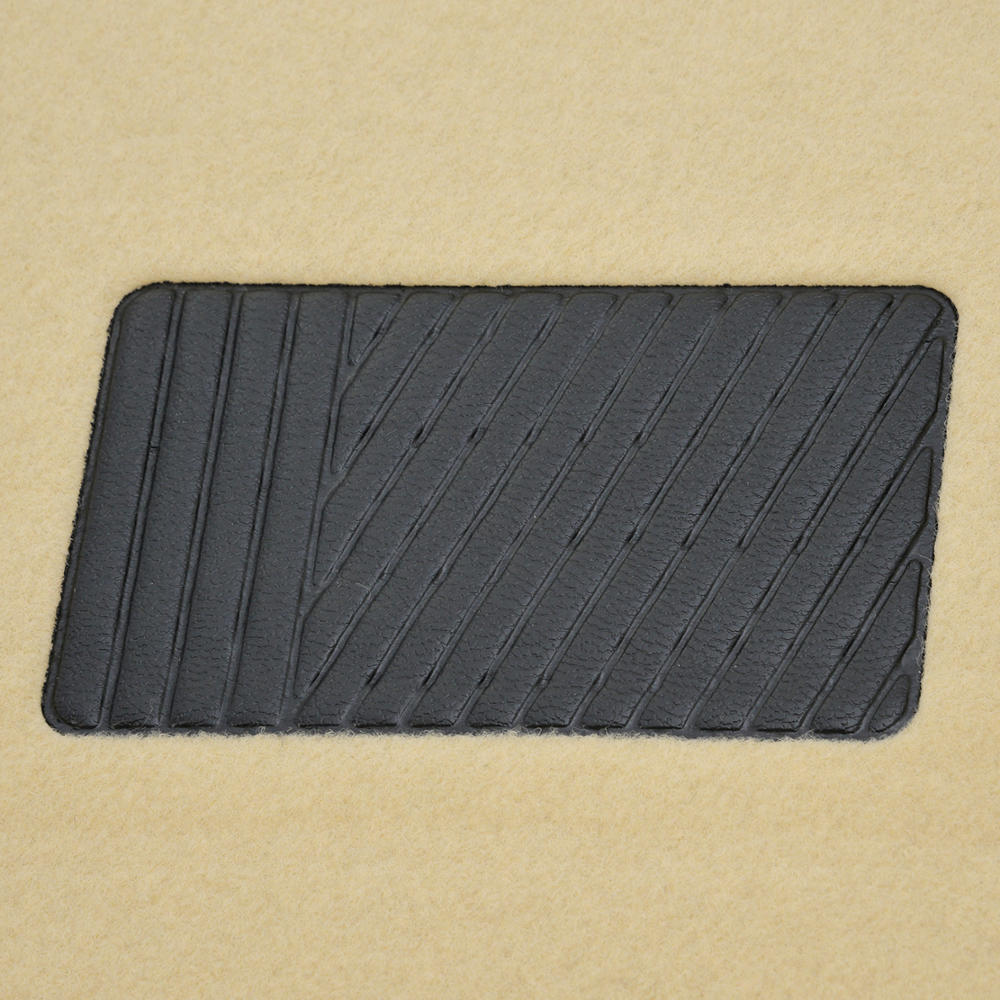 BDK 4-Piece Premium Carpet Non-Slip Heel Pad Front Floor Mats and Rear Floor Mats