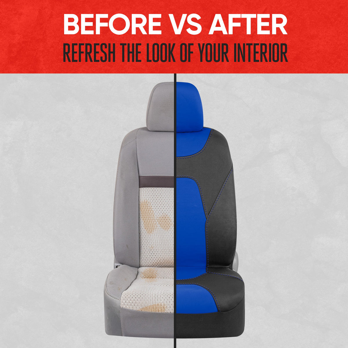 MotorTrend 2-Pack AquaShield Water-Proof Two-Tone Neoprene Front Seat Covers