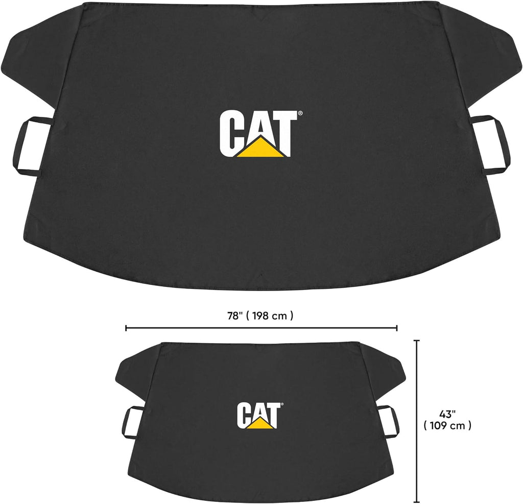 Cat® Windshield Snow Cover, Toughest Car Frost Protector for Ice & Sleet, Weatherproof for Winter, Includes Anti-Theft Straps, Freeze Protector for Auto Car Truck Van SUV