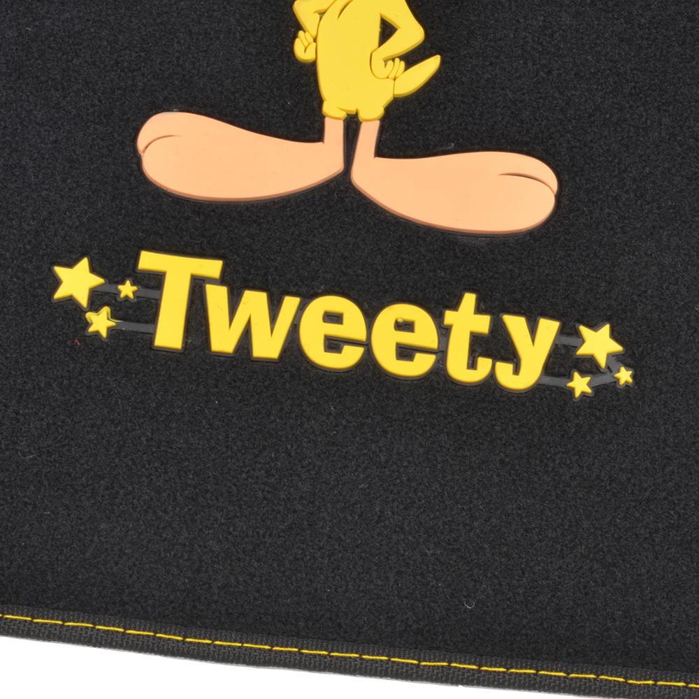 Warner Bros Looney Tunes 4-Piece Tweety Bird Front Floor Mats and Rear Floor Mats
