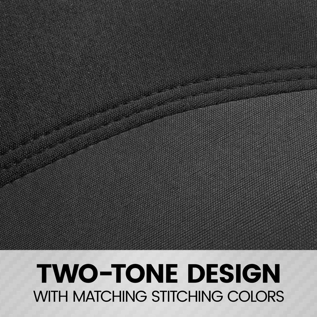 BDK 9-Piece UltraSleek Two-Tone Front Seat Covers and Rear Seat Covers