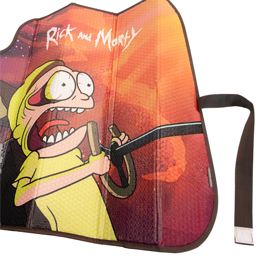 Rick and Morty Car Windshield Sun Shade Accordion Style for Car Front Windshield Window - 58" (W) x 27" (L)