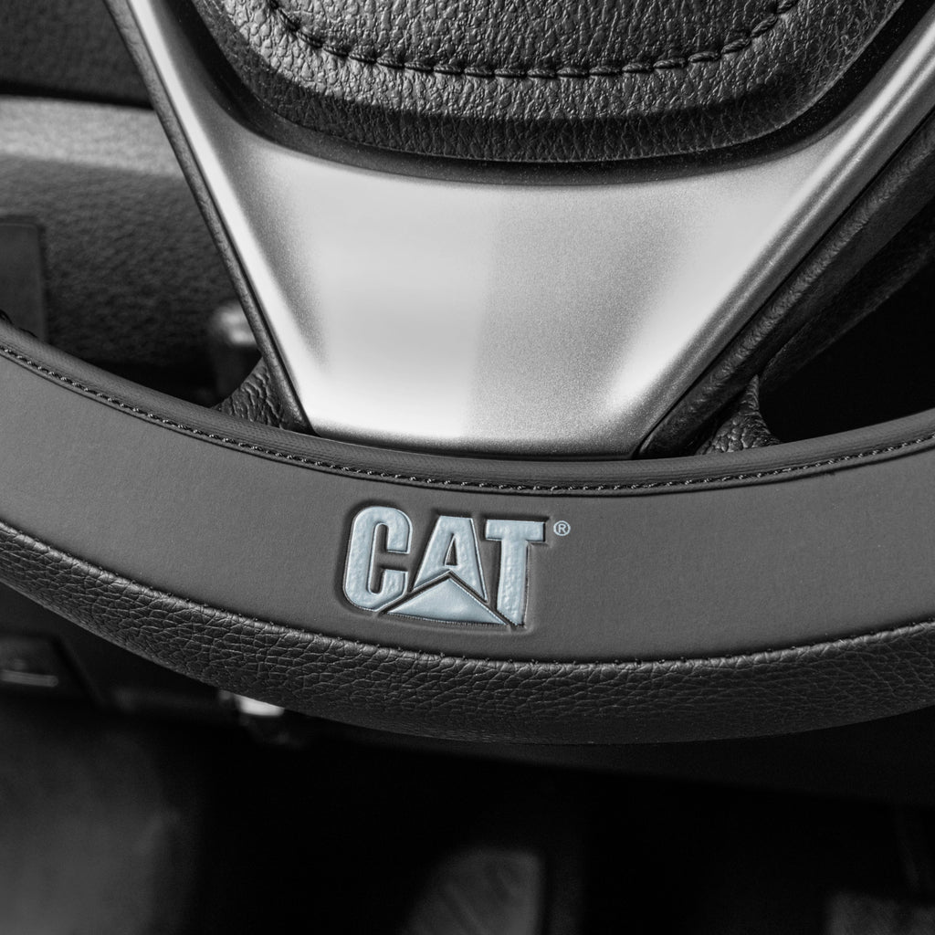 CAT EasyWrap Faux Leather Steering Wheel Cover (Fits 14.5" - 15.5")