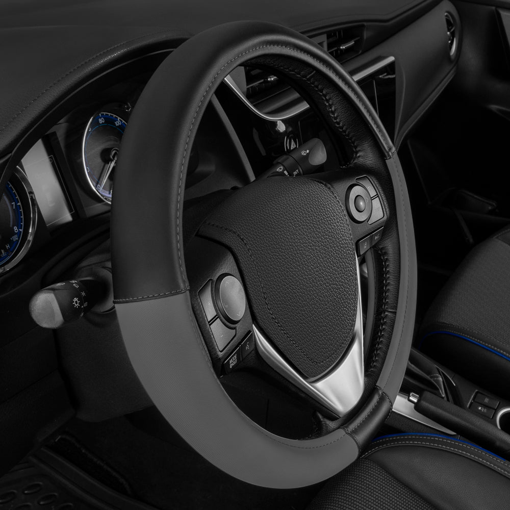CAT ErgoDrive Faux Leather Steering Wheel Cover (Fits 14.5" - 15.5")