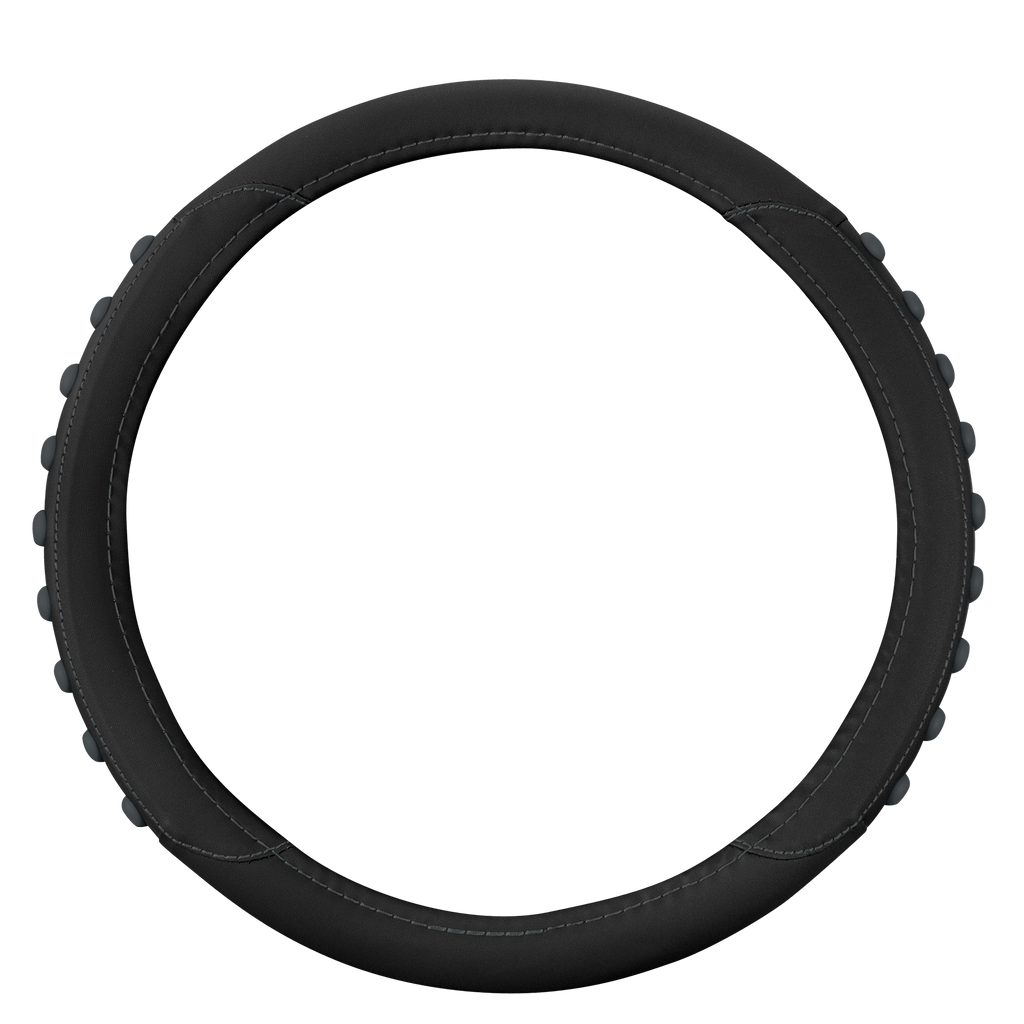 MotorTrend FlexGrip Steering Wheel Cover with Raised Bump Grips (Fits 14.5" - 15.5")