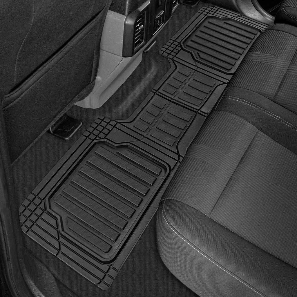 CAT 3-Piece ToughLiner Front Floor Mats and Rear Floor Mats - Heavy Duty, All Weather, Trim to Fit