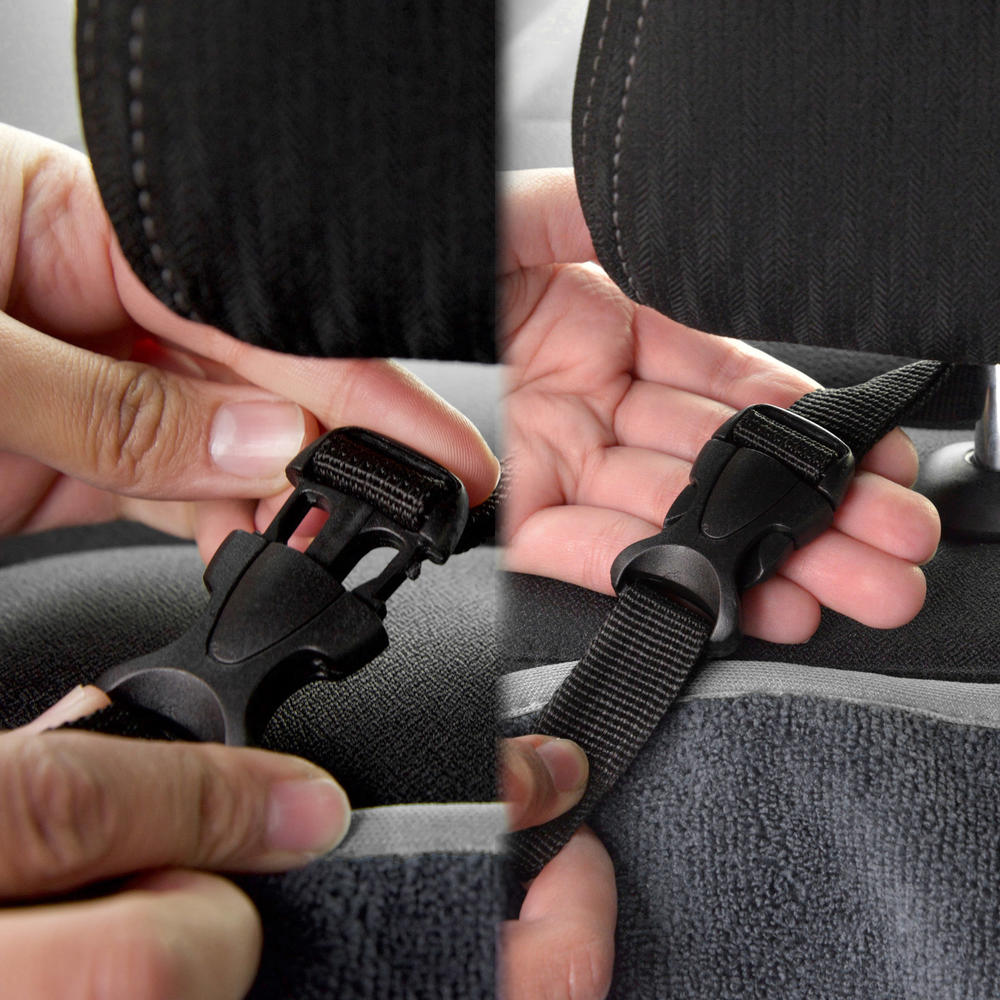BDK UltraFit Water-Resistant Washable Rear Car Seat Covers