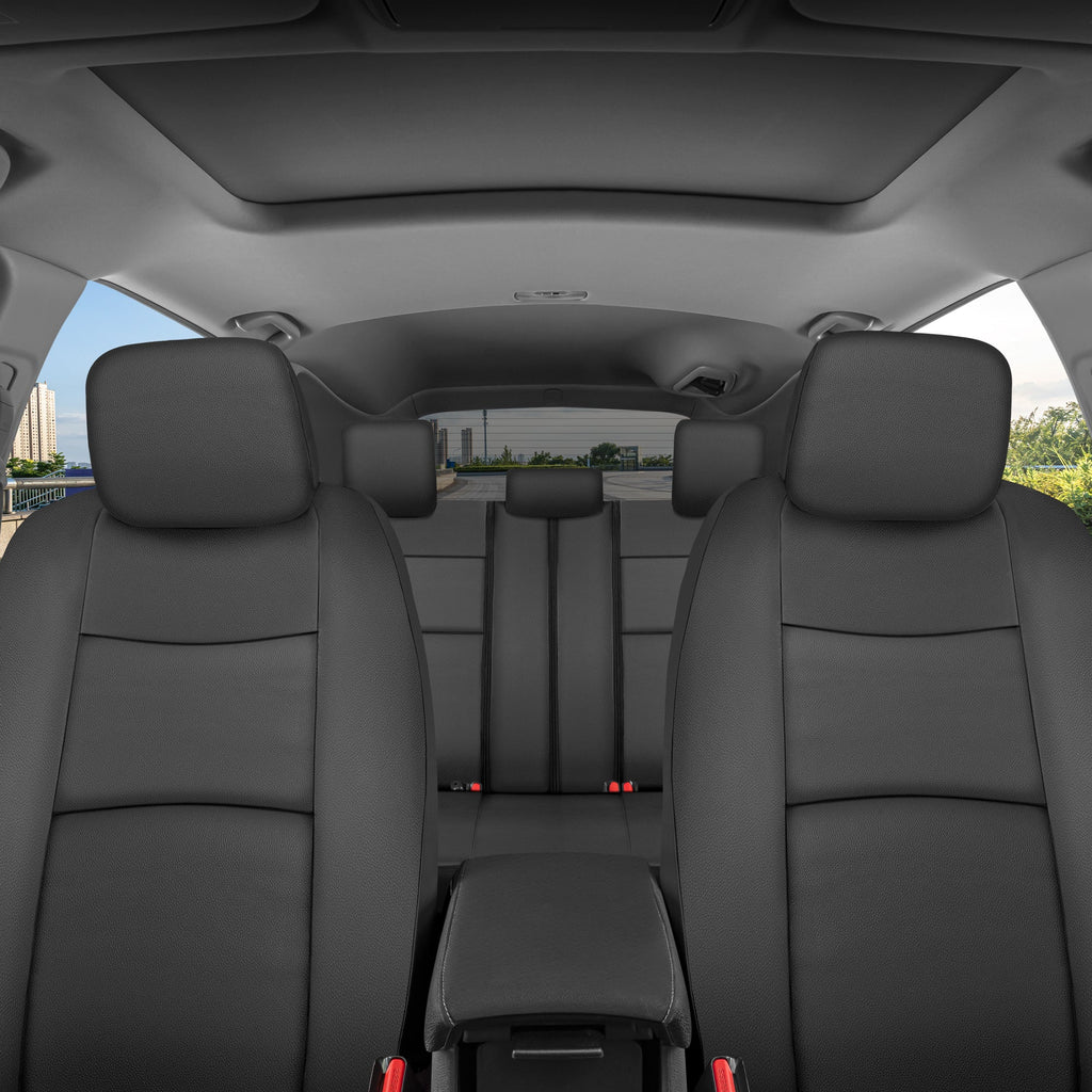 BDK Faux Croc Skin Front Seat Covers and Rear Split Bench Seat Covers