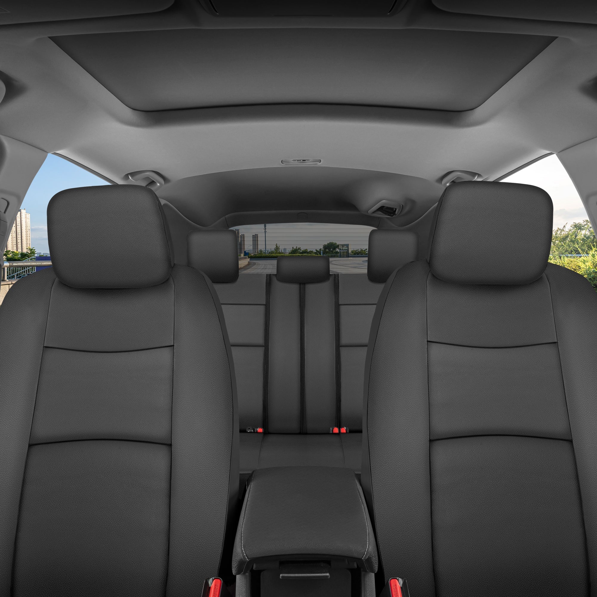 BDK Faux Croc Skin Front Seat Covers and Rear Split Bench Seat Covers