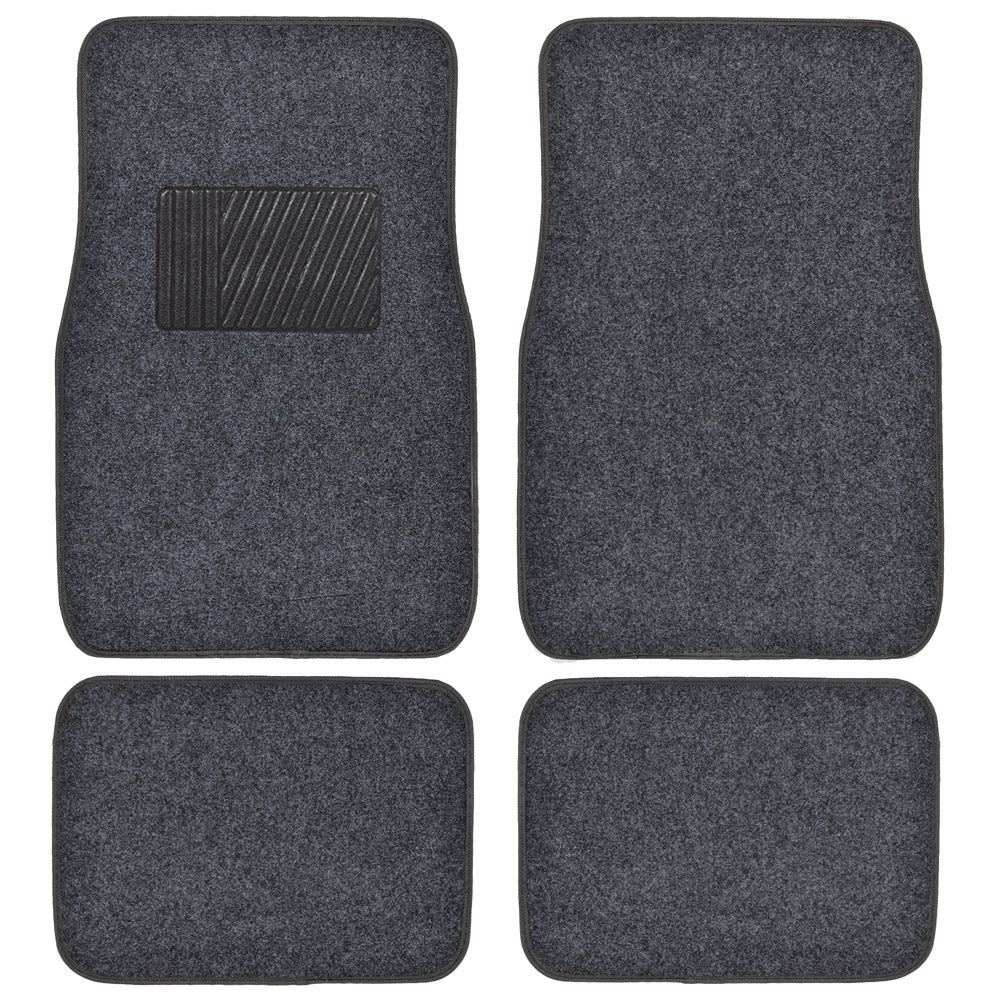 MotorTrend 4-Piece Premium Inter-Lock Backing Carpet Front Floor Mats and Rear Floor Mats