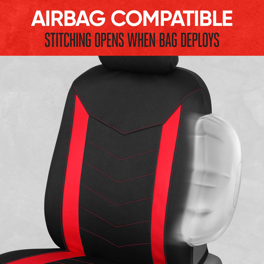 MotorTrend 2-Pack SpillGuard Water-Proof Neoprene Front Seat Covers