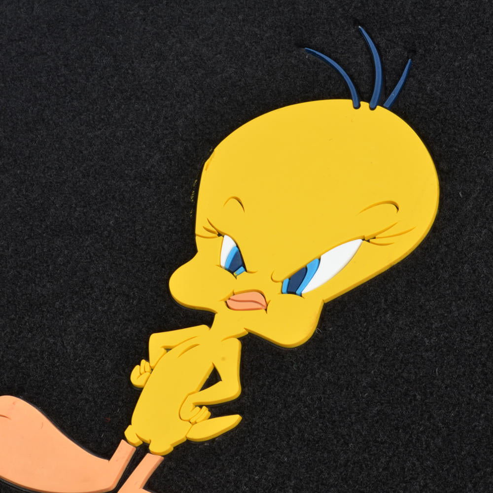 Warner Bros Looney Tunes 4-Piece Tweety Bird Front Floor Mats and Rear Floor Mats