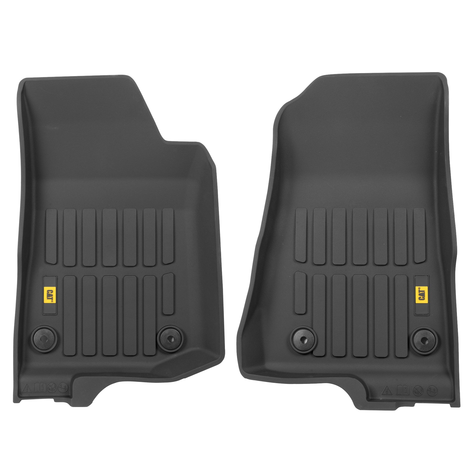 CAT 2-Piece JustFit 3D Front Liner Mats for Jeep Gladiator JL (2020 - 2026) - All Weather, Heavy Duty, Custom Fit