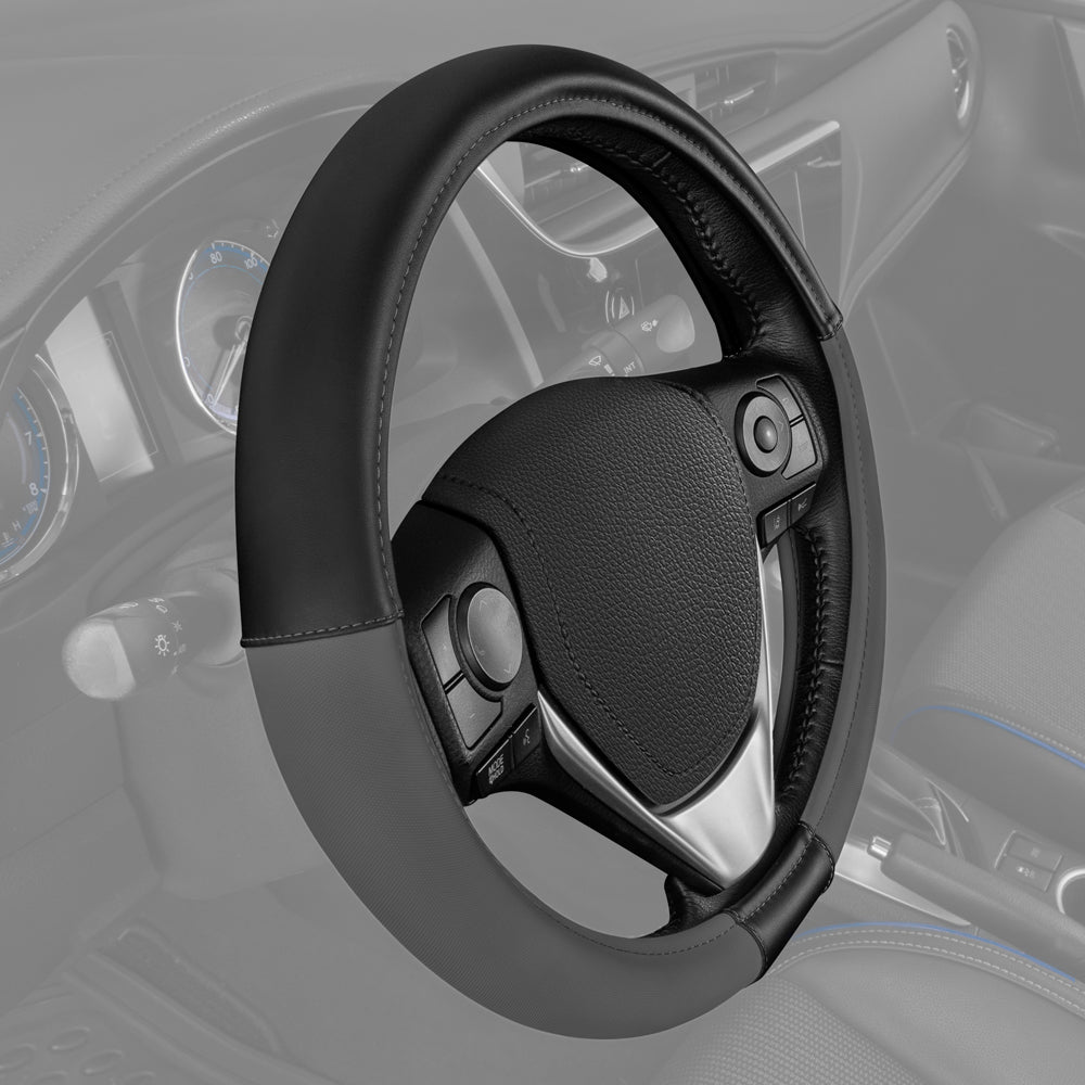 CAT ErgoDrive Faux Leather Steering Wheel Cover (Fits 14.5" - 15.5")