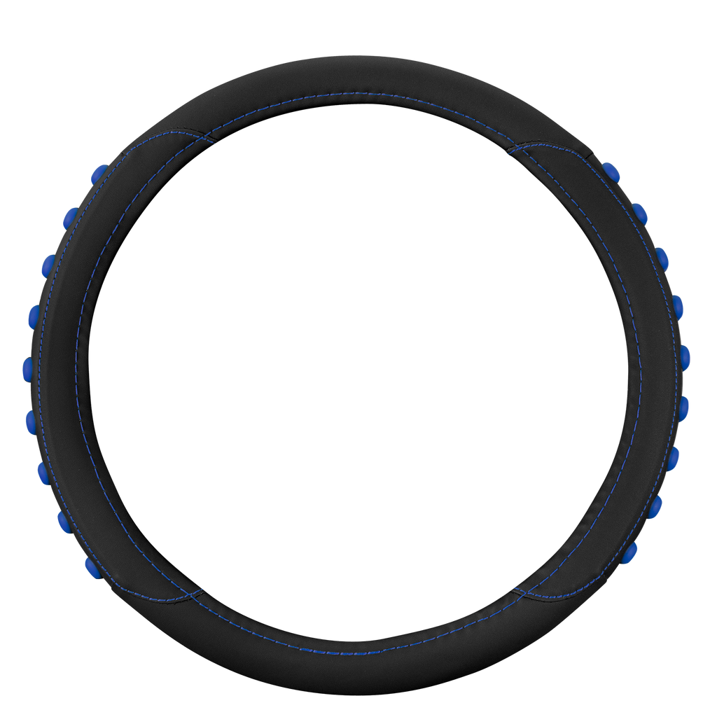 MotorTrend FlexGrip Steering Wheel Cover with Raised Bump Grips (Fits 14.5" - 15.5")
