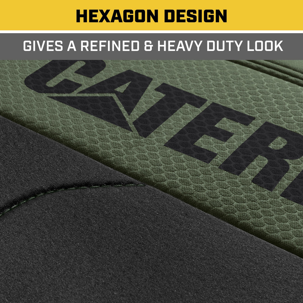 CAT 2-Pack FlexFit Front Seat Covers with Hexagonal Design