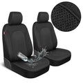 Motor Trend Black Car Seat Covers Set - 2 Front Seats – Spill-Proof Neoprene CarSeat Cover Protector for Cars – Automotive Car Accessories Interior Covers for SUV & Small Trucks – Semi Universal Fit