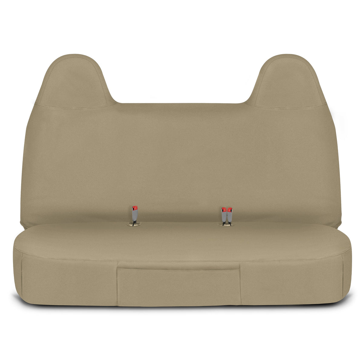 Cat® Custom Fit Front Bench Seat Cover for Ford F250 / F350 / F450 / F550 (1999-2007) - Durable Oxford Beige Truck Seat Cover with Utility Pockets, Ford F250 Super Duty Interior Cover