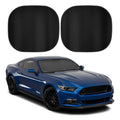 Carbella 2PC Black Car Windshield Sun Shade - Car Accessories Sunshade for Windshield - Blocks UV Rays Sun Visor for Window Protector - Easy Setup Keeps Your Vehicle Cool - 31.75 x 28.77