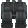 MotorTrend 9-Piece OmniFit Front Seat Covers and Rear Seat Covers