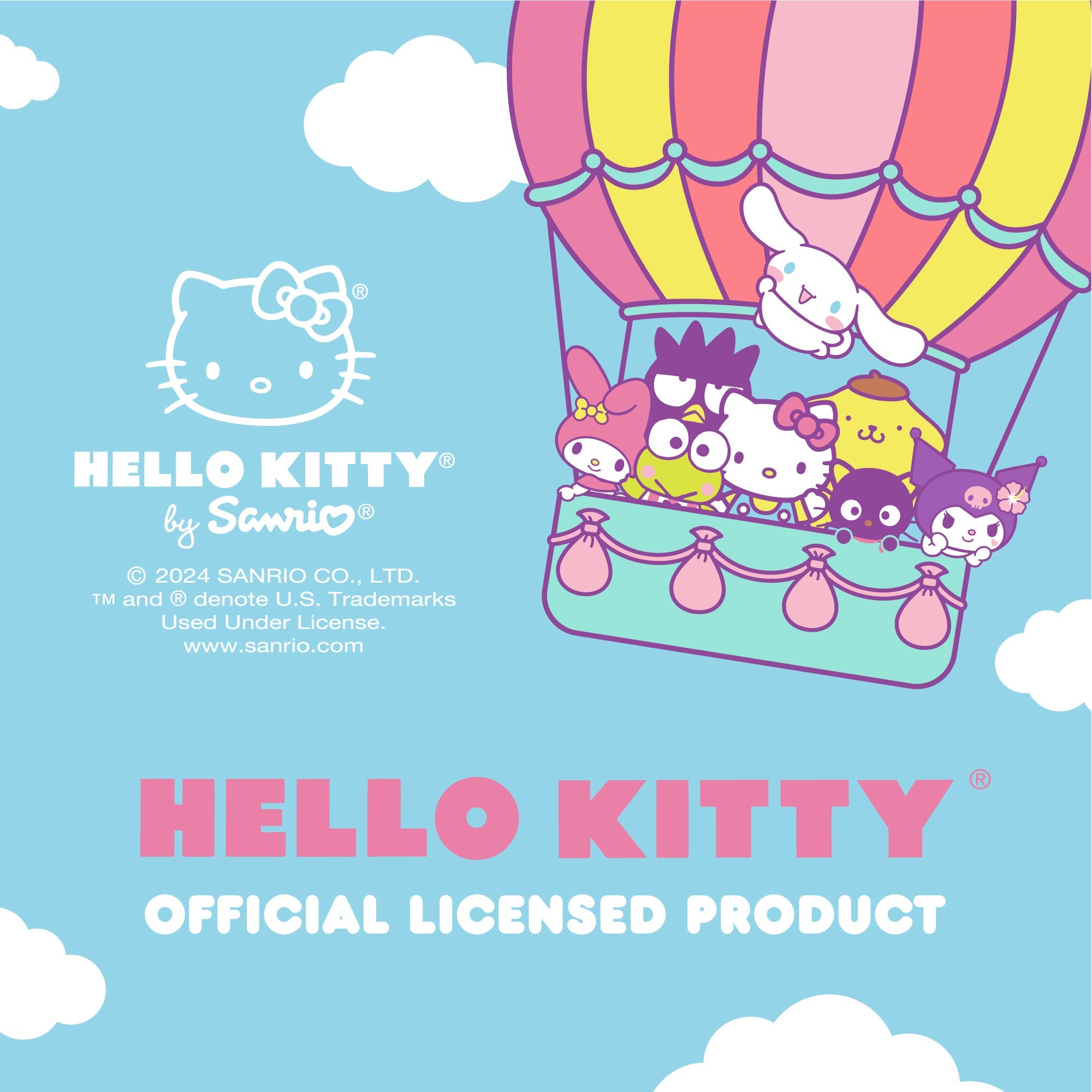 Carbella Sanrio Hello Kitty Original Steering Wheel Cover (Fits 14.5" - 15")