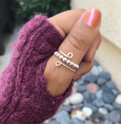 🔥 Last Day Promotion 49% OFF 🔥For Daughter - Drive Away Your Anxiety Circle Beads Fidget Ring