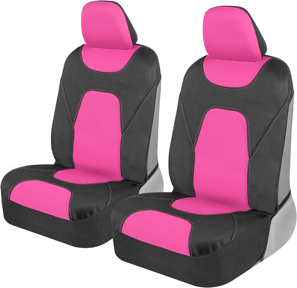 MotorTrend 2-Pack AquaShield Water-Proof Two-Tone Neoprene Front Seat Covers