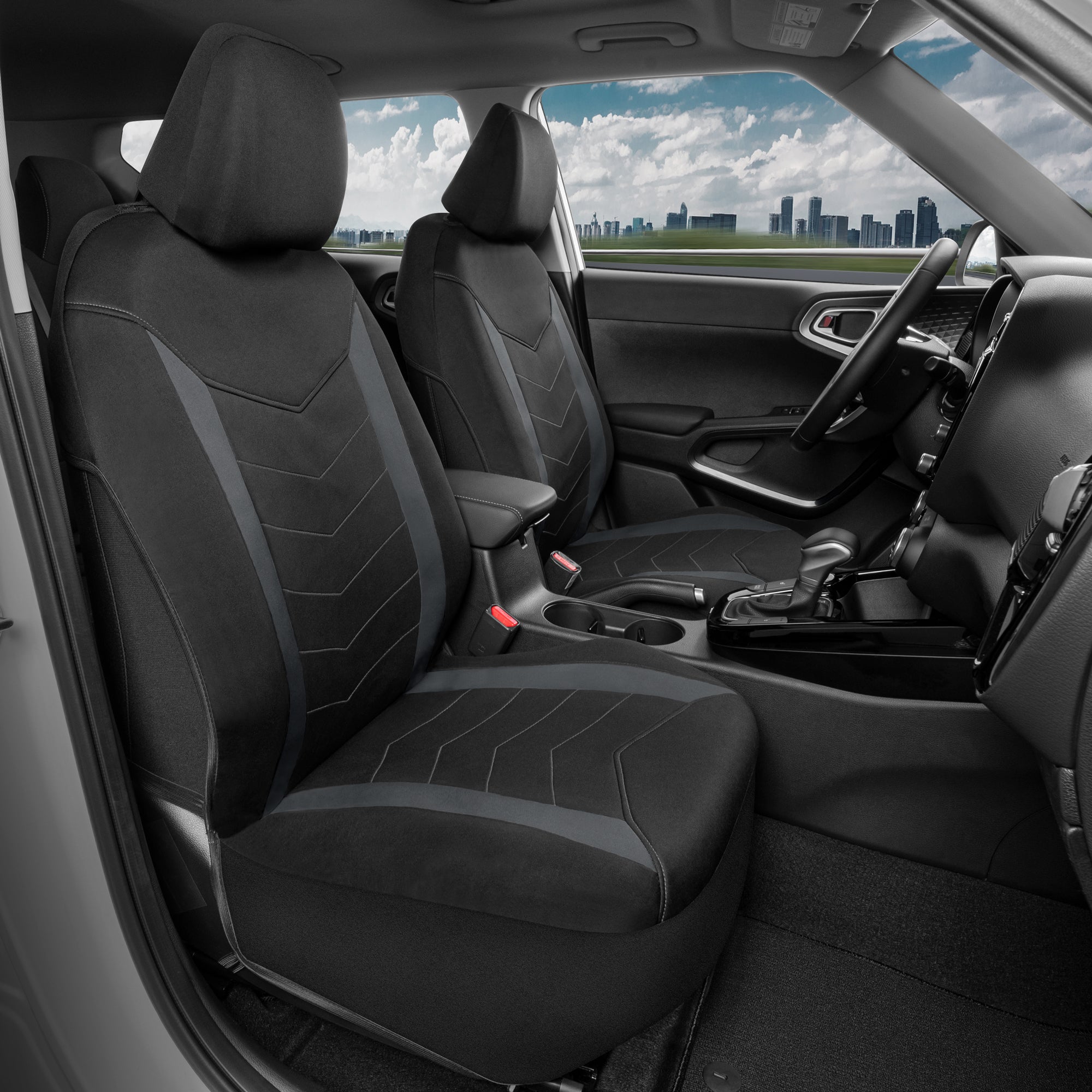 MotorTrend 2-Pack SpillGuard Water-Proof Neoprene Front Seat Covers