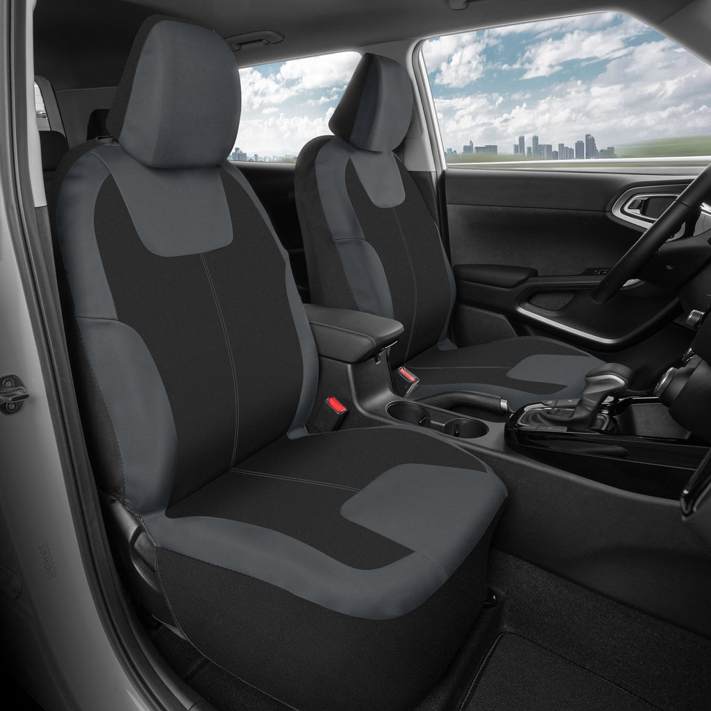 MotorTrend 2-Pack Neoprene Two-Tone Front Seat Covers