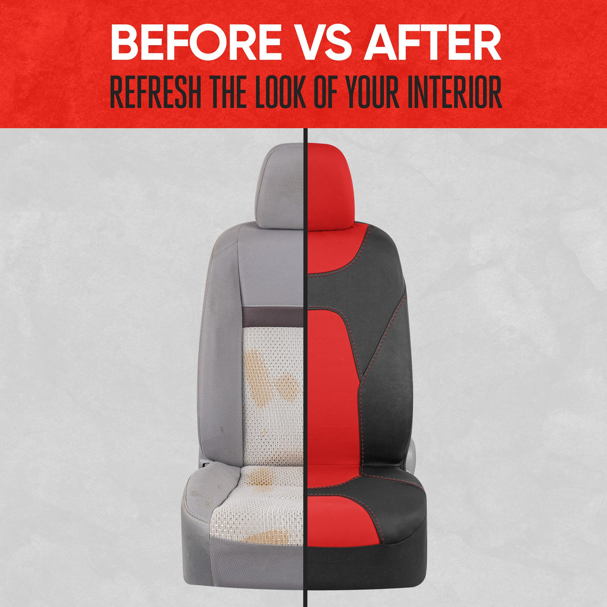 MotorTrend 2-Pack AquaShield Water-Proof Two-Tone Neoprene Front Seat Covers