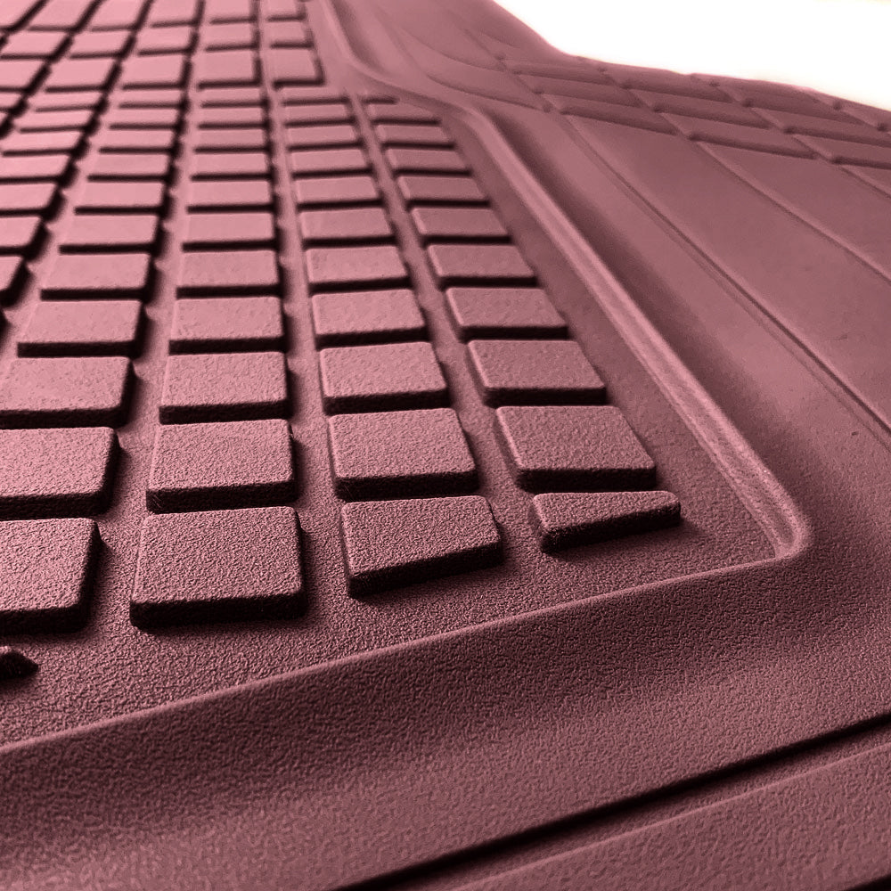 Motor Trend FlexTough Rear Cargo Mat - Heavy-Duty Trimmable Car Trunk Mat for Back of SUV, Universal Rear Cargo Liner for SUV, Flexible Trunk Liner, Automotive Floor Mats & Cargo Liners (Burgundy)