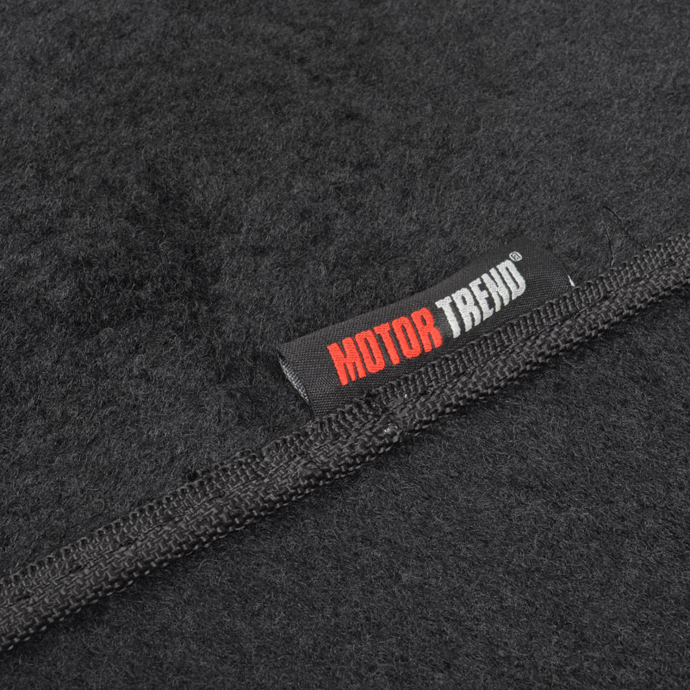 MotorTrend 4-Piece FatRug Premium Carpet Front Floor Mats and Rear Floor Mats with Heel Padding