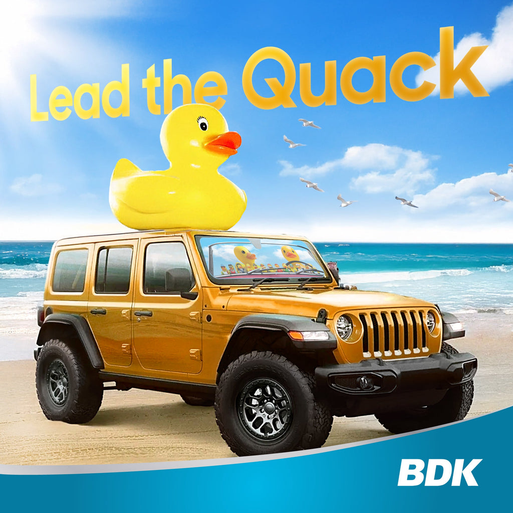 Duck Duck Jeep Sun Shade Fits 1987-2021 Jeep Wrangler JK, JL, CJ, YJ, TJ & 2020-2021 Gladiator - Custom Fit Windshield Sunshade Foldable Accordion Interior UV Protection Sun Window Visor 53” x 16.5”
