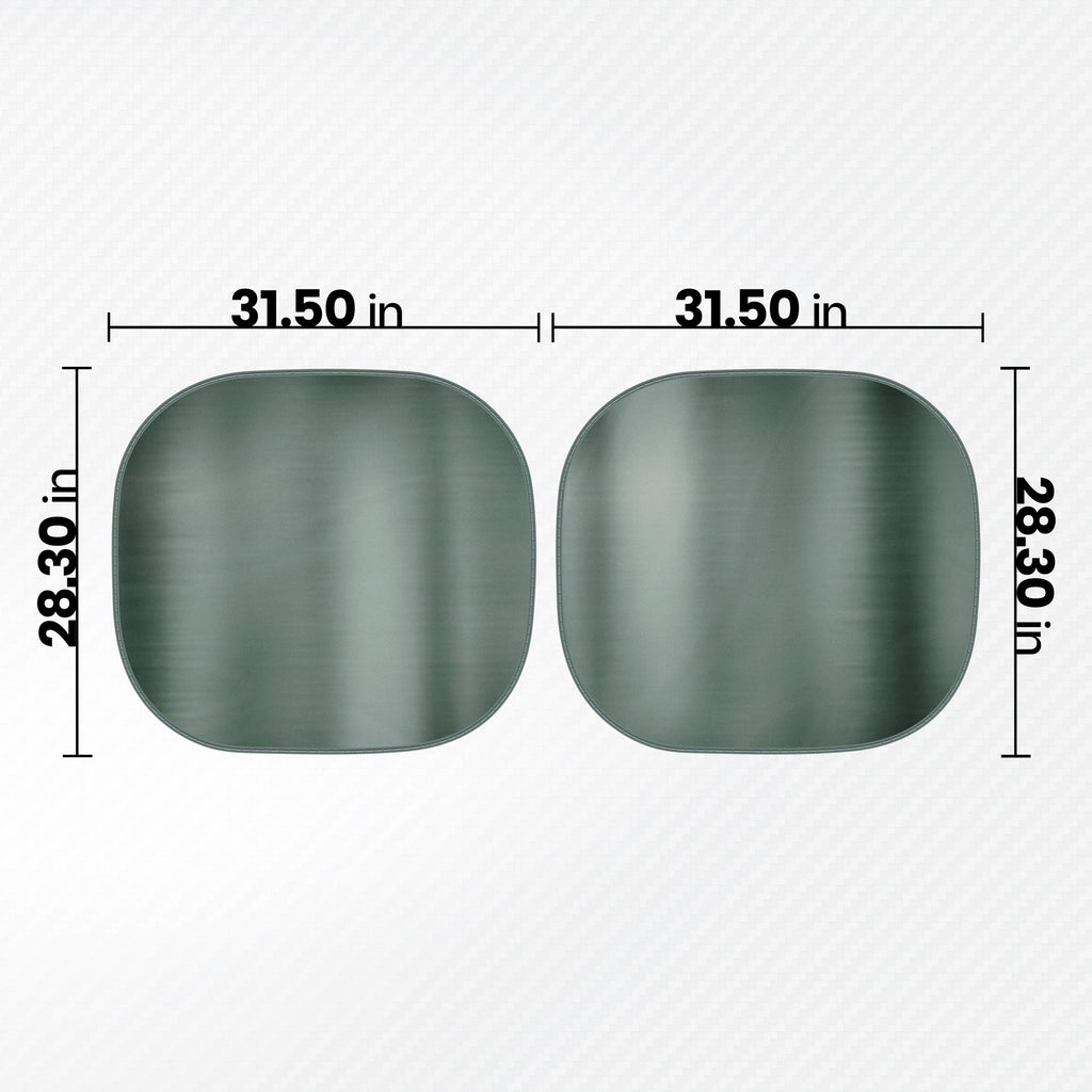 Carbella 2PC Charcoal Gray Car Windshield Sun Shade – Sun Visor & Sunshade for Windshield – UV Rays Interior Protection - Easy Setup & Keeps Your Vehicle Cool – SUV & Truck Accessories - 31.75 x 28.75
