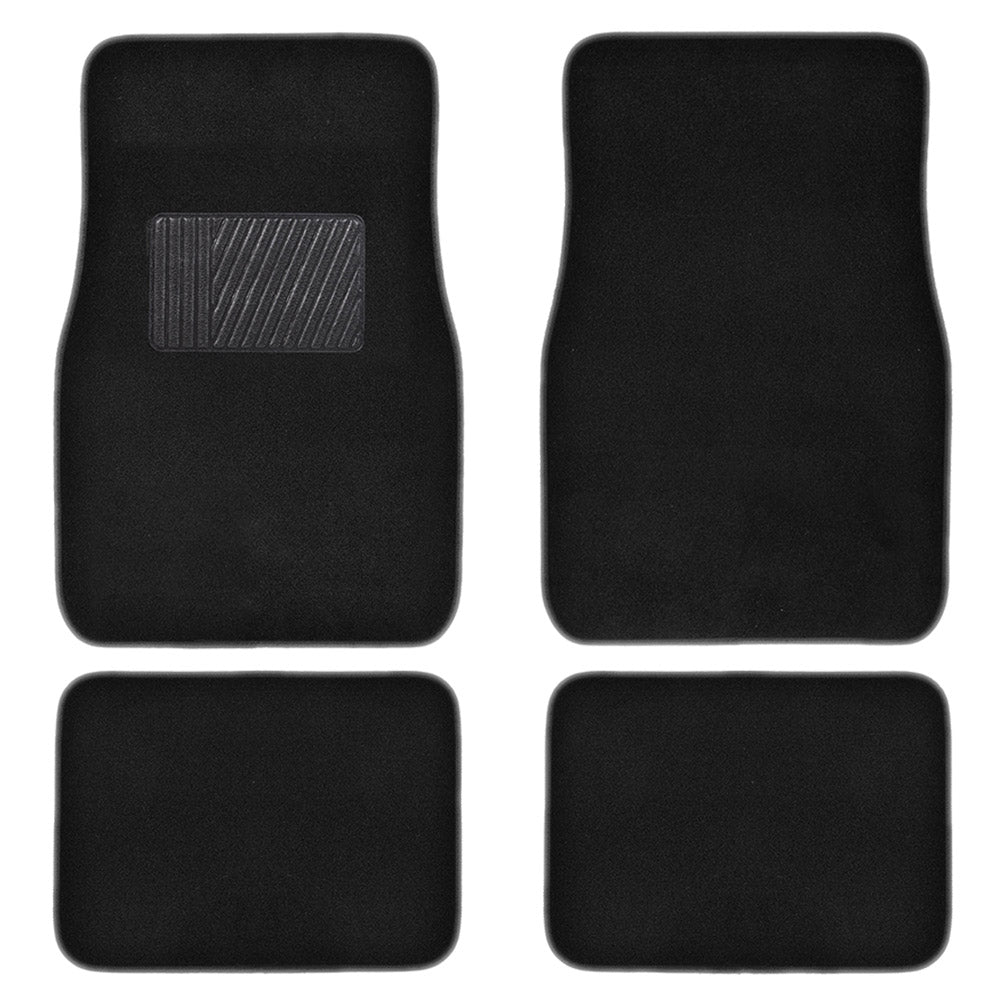 MotorTrend 4-Piece Premium Inter-Lock Backing Carpet Front Floor Mats and Rear Floor Mats