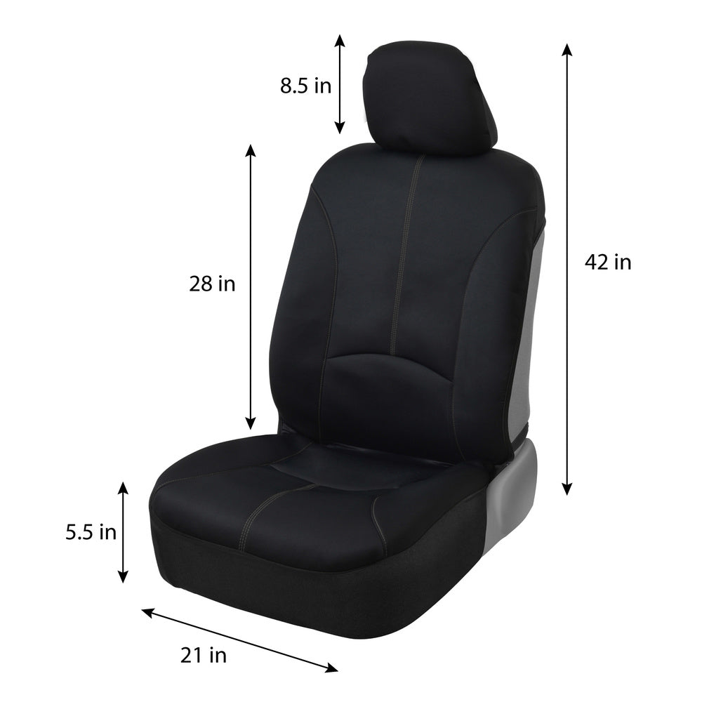 MotorTrend 2-Pack SpillGuard Water-Proof Neoprene Front Seat Covers