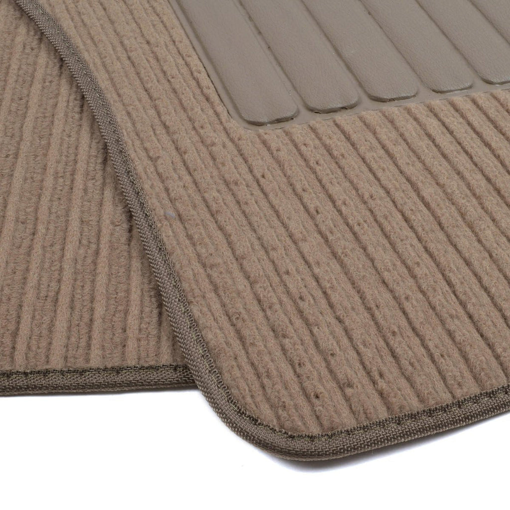 BDK 4-Piece Corduroy Front Floor Mats and Rear Floor Mats