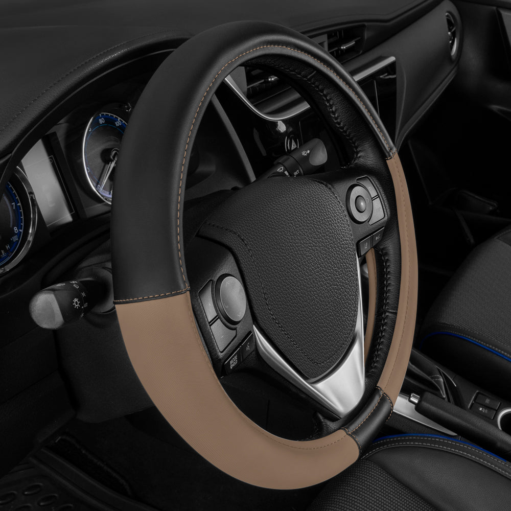 CAT ErgoDrive Faux Leather Steering Wheel Cover (Fits 14.5" - 15.5")